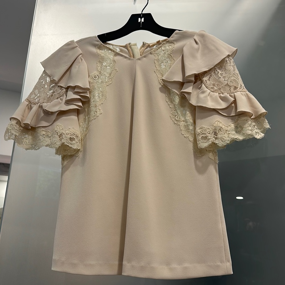 Rebecca Taylor beige top.